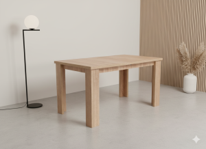 Stół prostokątny PANEL - Rozkładany, nogi w kształcie litery L, nowoczesny design, różne kolory