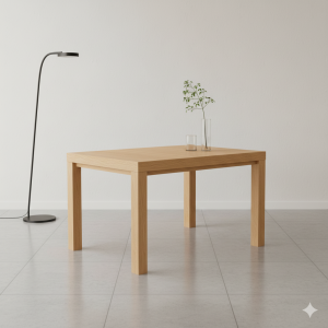 Stół prostokątny CAMILLA - Rozkładany i nierozkładany, różne kolory blatu, wzmocniony blat 6,5 cm, nowoczesny styl