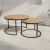 Okrągły stolik kawowy 2w1 na metalowym stelażu LOFT NEST DUO - Loft Nest Duo