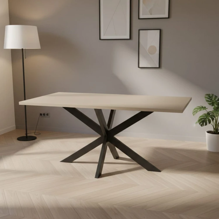 Stół loftowy TOKIO 150x80 rozkładany - Kaszmir, L, NR, Tokio