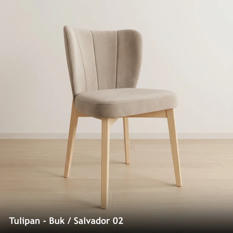 TULIPAN - stelaż Buk, tkanina Salvador 02