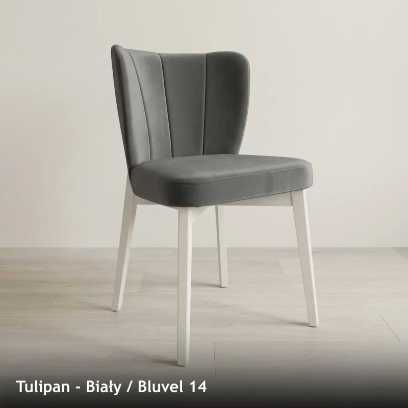 Krzesło tapicerowane TULIPAN - Biały, Bluvel 14