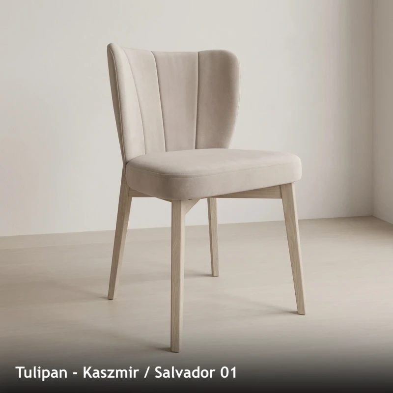 Krzesło tapicerowane TULIPAN - Kaszmir, Salvador 01