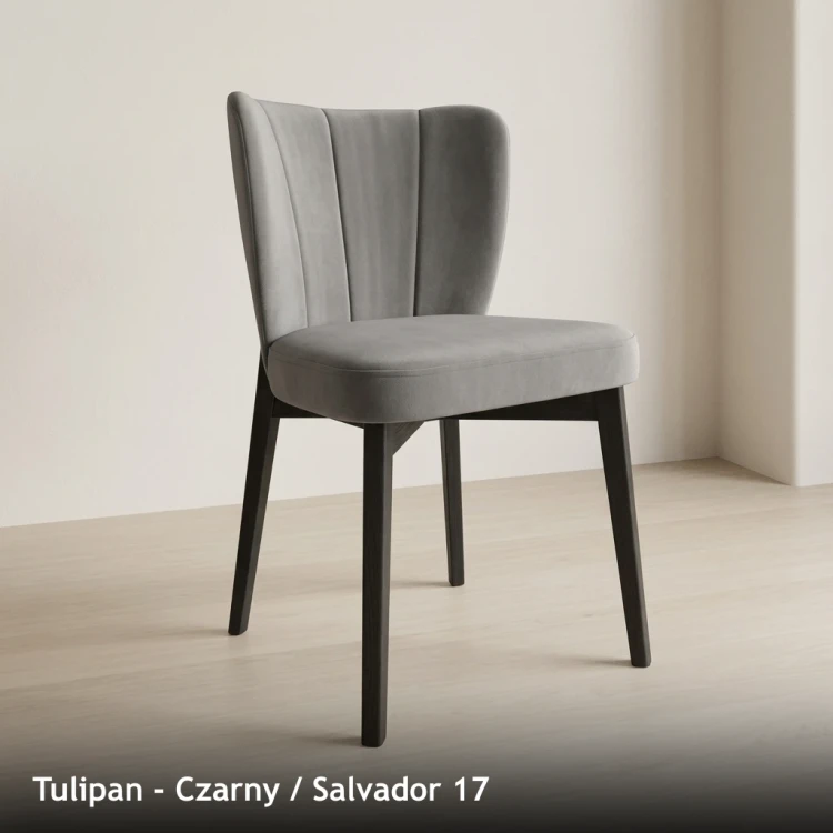 TULIPAN - stelaż Czarny, tkanina Salvador 17