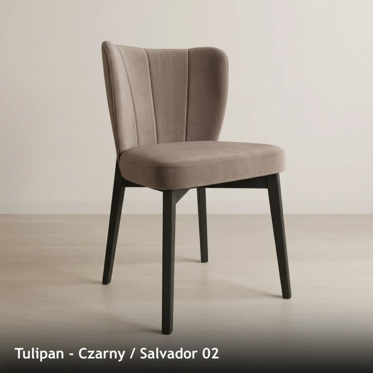 TULIPAN - stelaż Czarny, tkanina Salvador 02