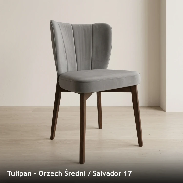 TULIPAN - stelaż Orzech Średni, tkanina Salvador 17