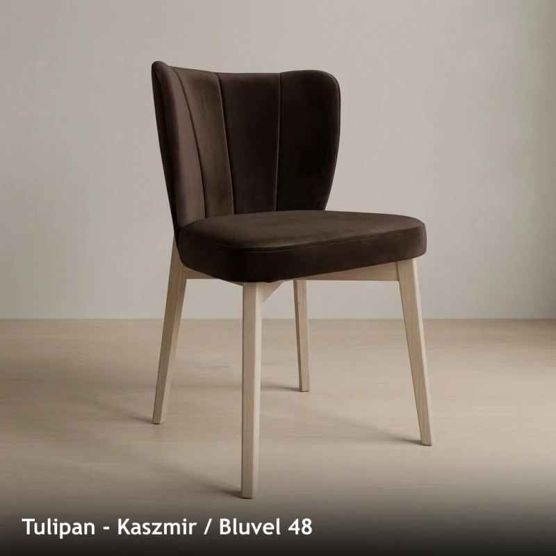 Krzesło tapicerowane TULIPAN - Kaszmir, Bluvel 48