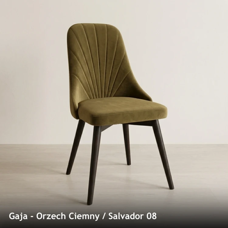 GAJA - stelaż Orzech Ciemny, tkanina Salvador 08