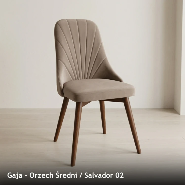 GAJA - stelaż Orzech Średni, tkanina Salvador 02