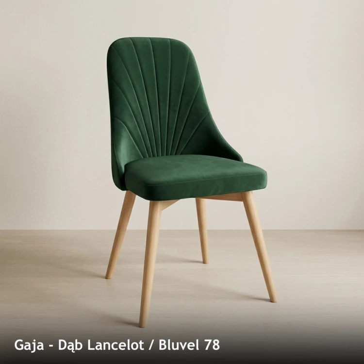 GAJA - stelaż Dąb Lancelot, tkanina Bluvel 78