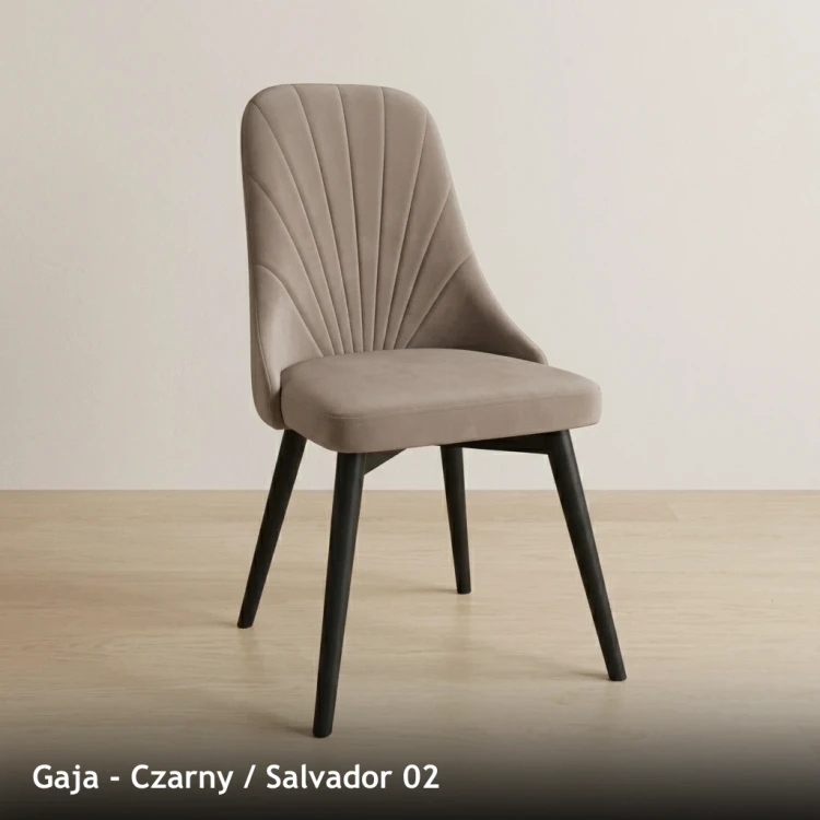 GAJA - stelaż Czarny, tkanina Salvador 02