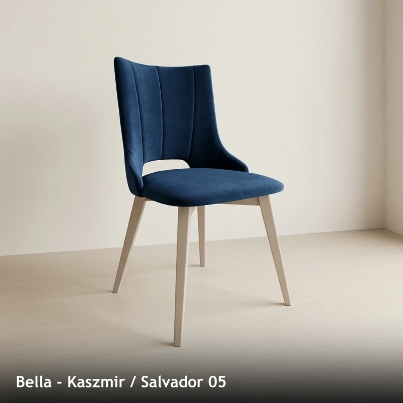 Krzesło tapicerowane do jadalni i salonu BELLA - Kaszmir, Salvador 05