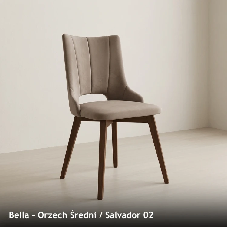 BELLA - stelaż Orzech Średni, tkanina Salvador 02