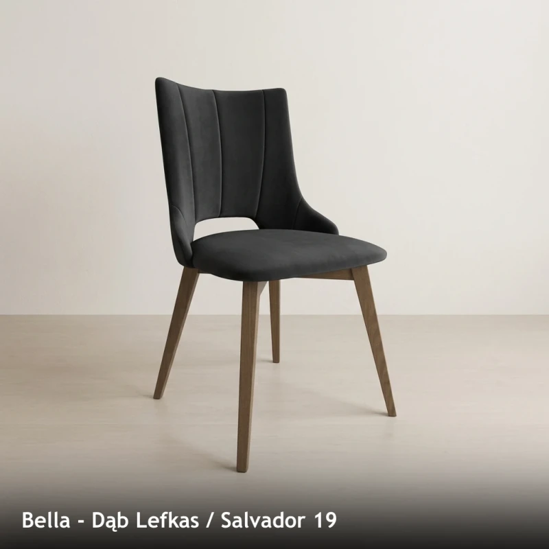 Krzesło tapicerowane do jadalni i salonu BELLA - Dąb Lefkas, Salvador 19
