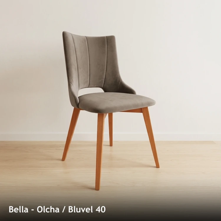 BELLA - stelaż Olcha, tkanina Bluvel 40