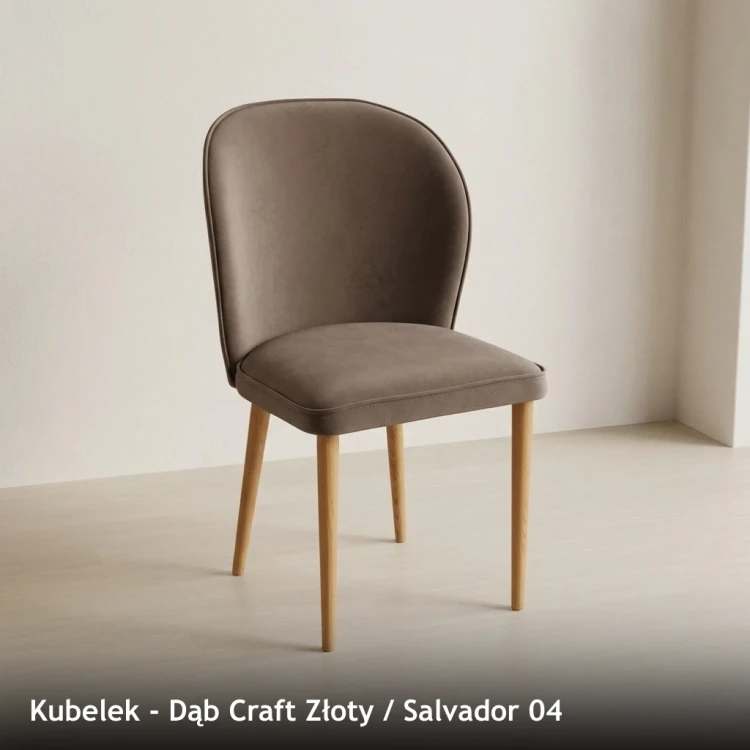 KUBEŁEK - stelaż Dąb Craft Złoty, tkanina Salvador 04