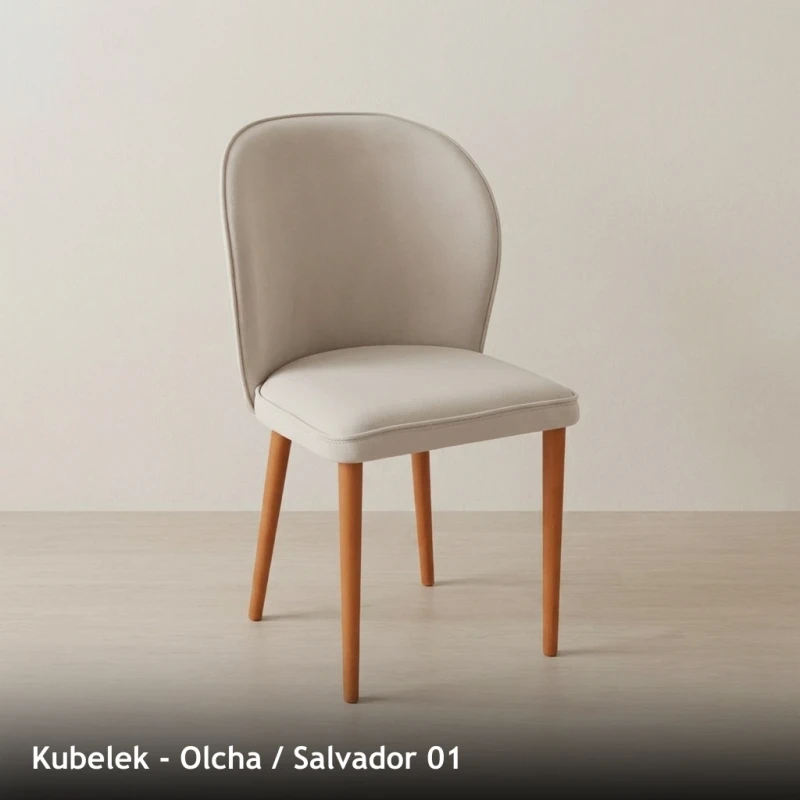Krzesło tapicerowane KUBELEK - Olcha, Salvador 01