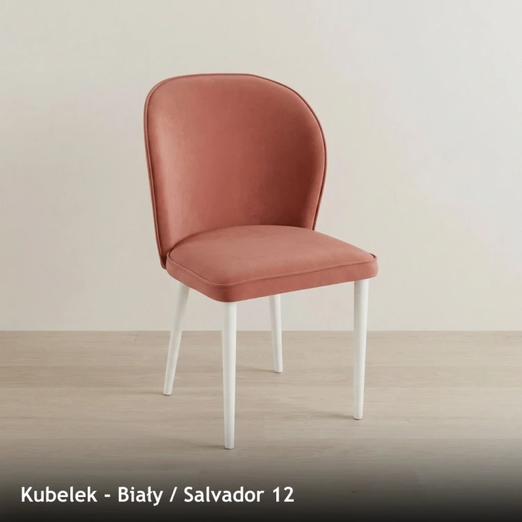 KUBEŁEK - stelaż Biały, tkanina Salvador 12