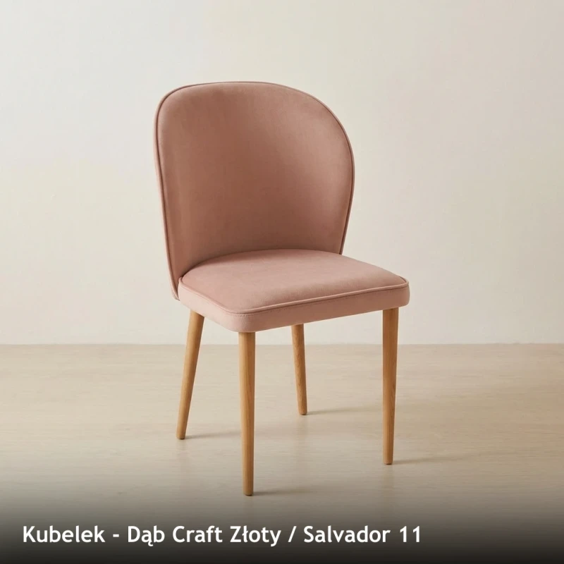 Krzesło tapicerowane KUBELEK - Dąb Craft Złoty, Salvador 11