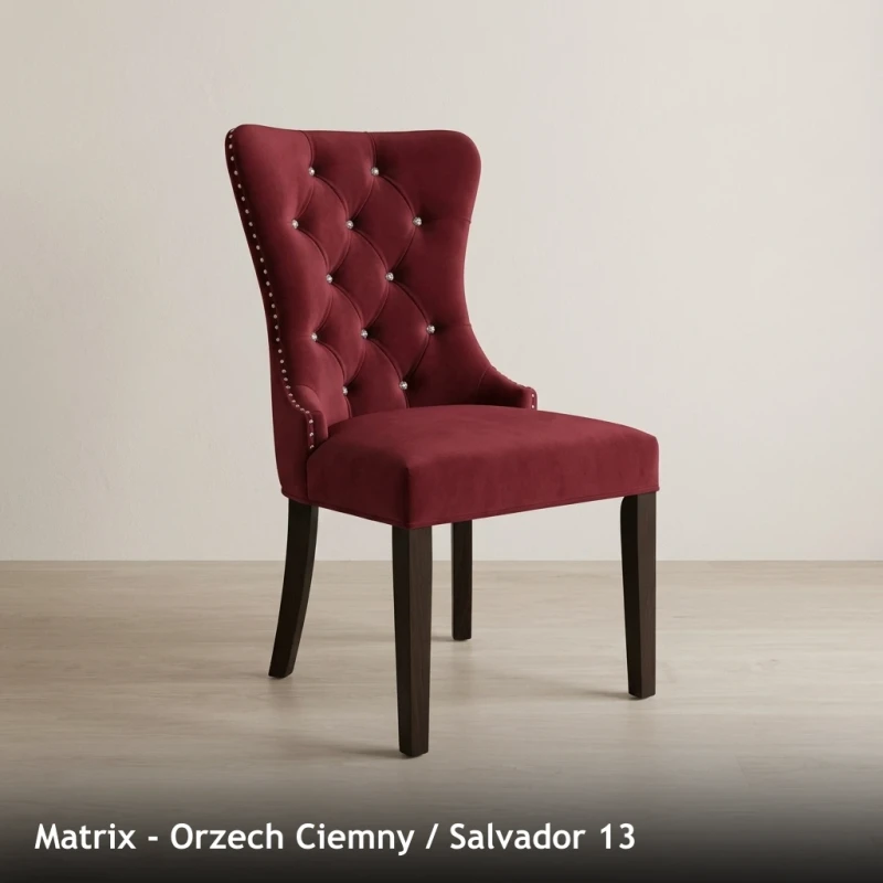 Krzesło tapicerowane MATRIX - Orzech Ciemny, Salvador 13