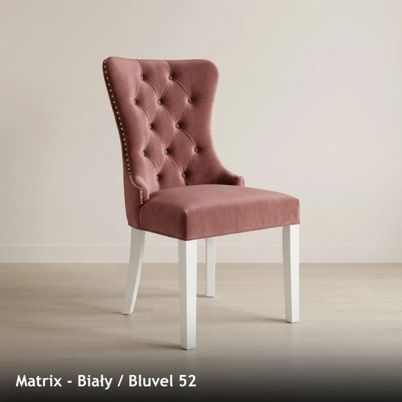 Krzesło tapicerowane MATRIX - Biały, Bluvel 52