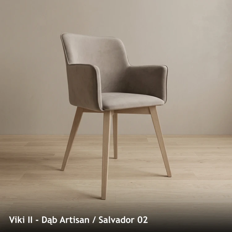VIKI II - stelaż Dąb Artisan, tkanina Salvador 02