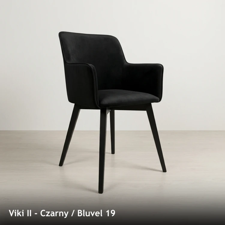 VIKI II - stelaż Czarny, tkanina Bluvel 19