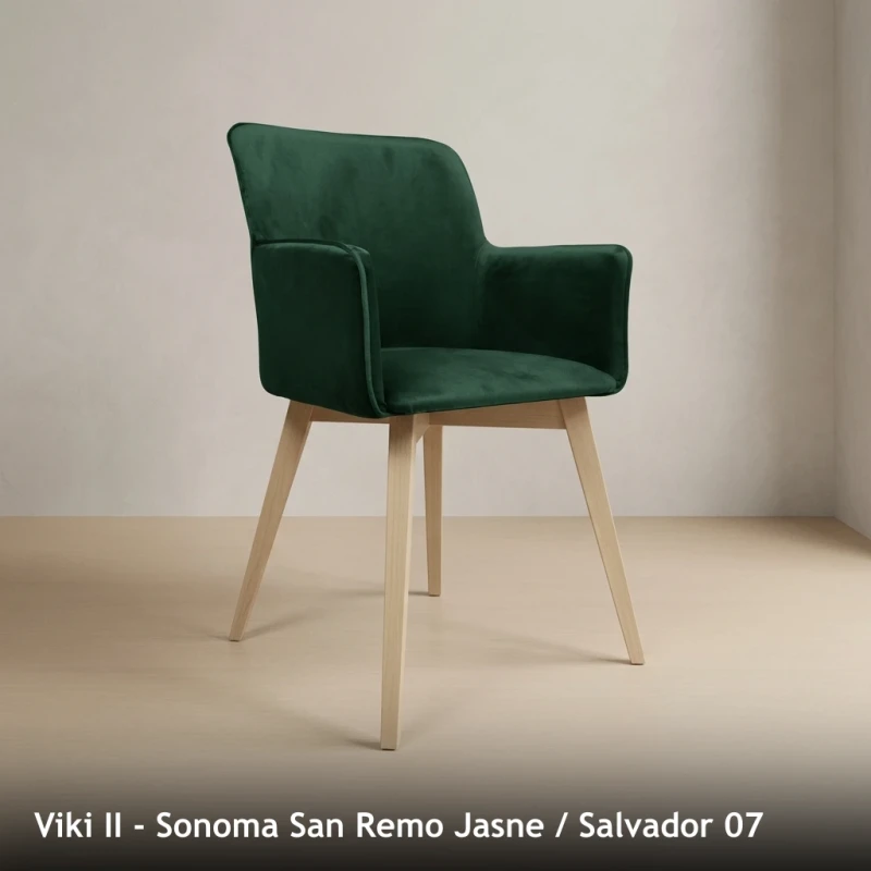 Krzesło tapicerowane VIKI II - Viki II, Sonoma San Remo Jasne, Salvador 07
