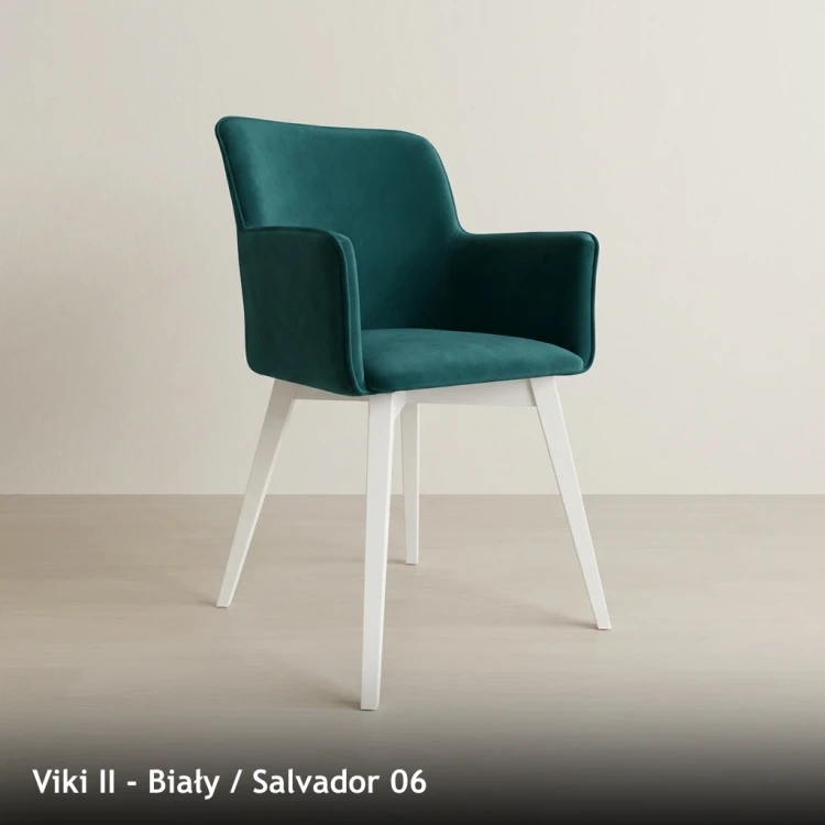 VIKI II - stelaż Biały, tkanina Salvador 06