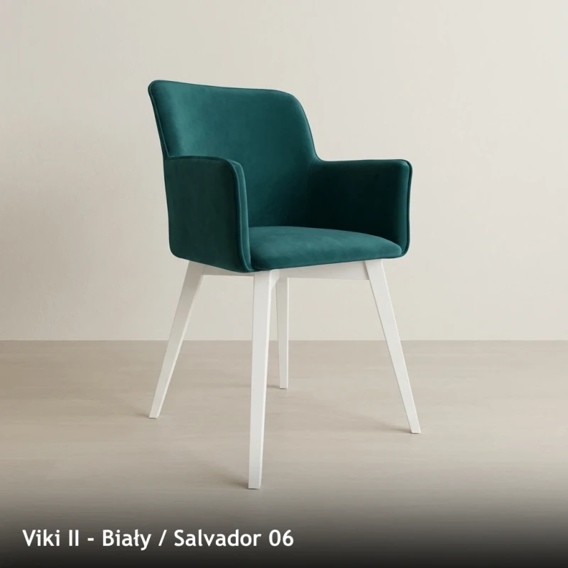 Krzesło tapicerowane VIKI II - Viki II, Biały, Salvador 06