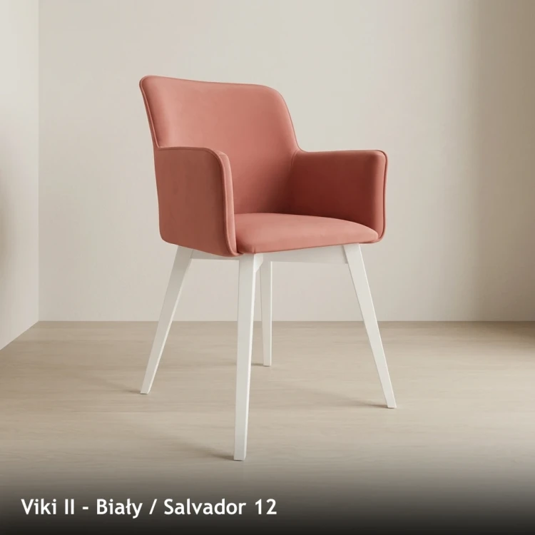 VIKI II - stelaż Biały, tkanina Salvador 12