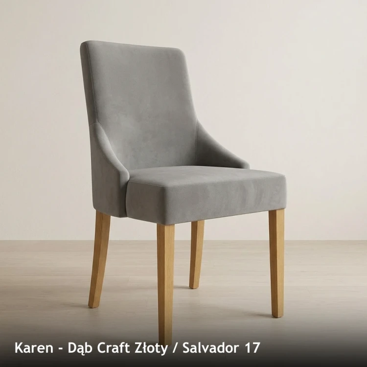 KAREN - stelaż Dąb Craft Złoty, tkanina Salvador 17