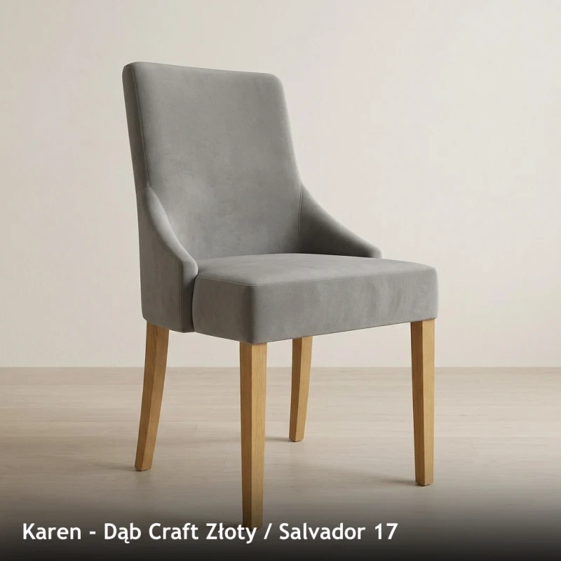 Krzesło tapicerowane KAREN - Dąb Craft Złoty, Salvador 17