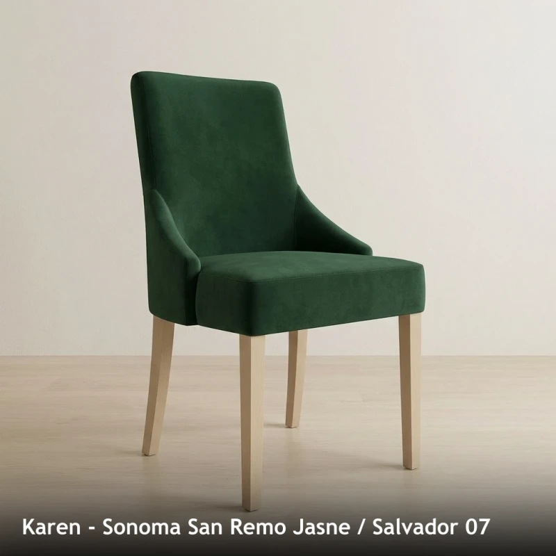 Krzesło tapicerowane KAREN - Sonoma San Remo Jasne, Salvador 07