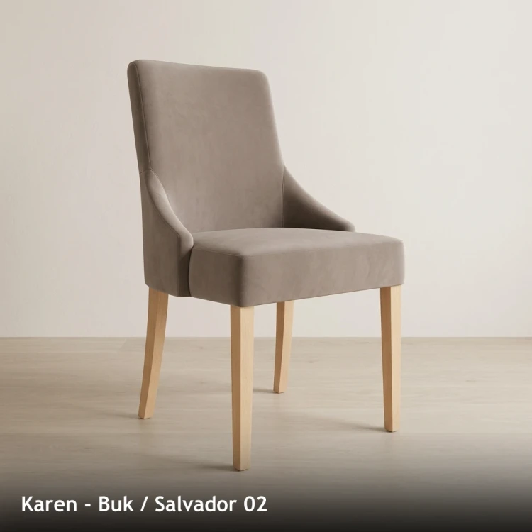 KAREN - stelaż Buk, tkanina Salvador 02