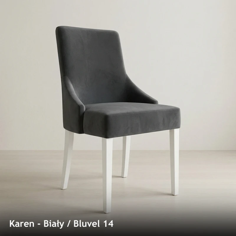 Krzesło tapicerowane KAREN - Biały, Bluvel 14