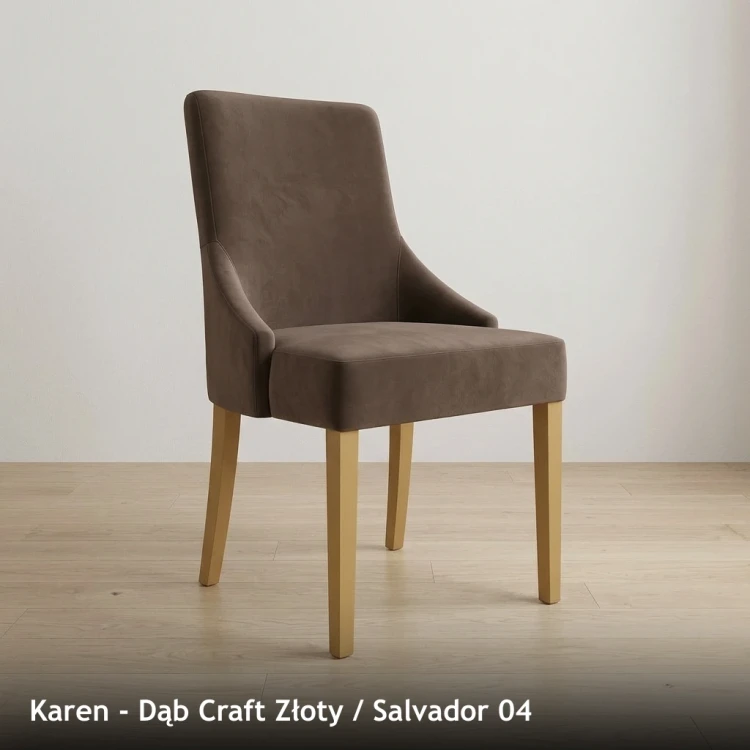 KAREN - stelaż Dąb Craft Złoty, tkanina Salvador 04