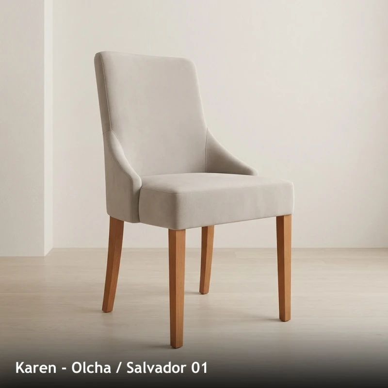 Krzesło tapicerowane KAREN - Olcha, Salvador 01