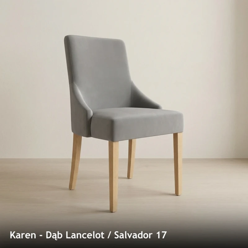 Krzesło tapicerowane KAREN - Dąb Lancelot, Salvador 17