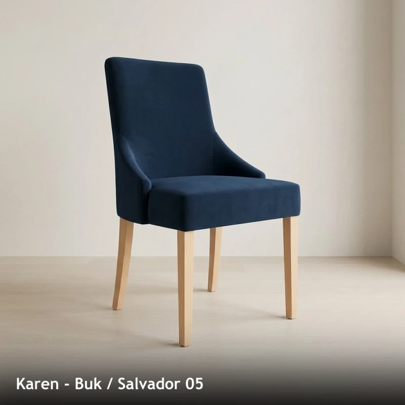 Krzesło tapicerowane KAREN - Buk, Salvador 05