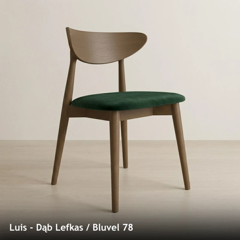 Krzesło drewniane LUIS - Dąb Lefkas, Bluvel 78