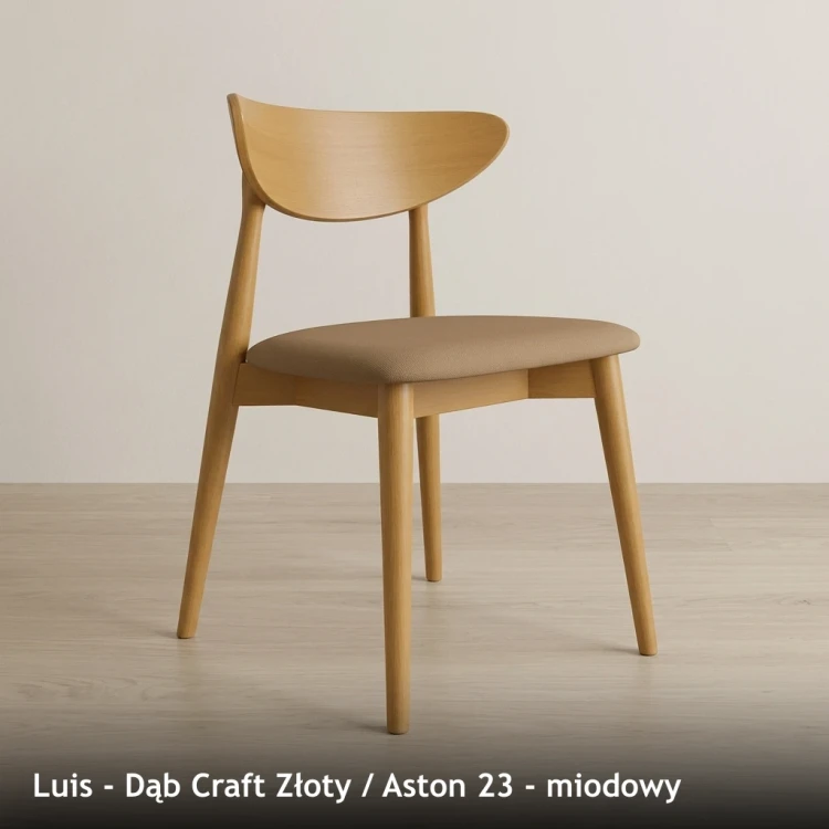 LUIS - stelaż Dąb Craft Złoty, tkanina Aston 23, miodowy