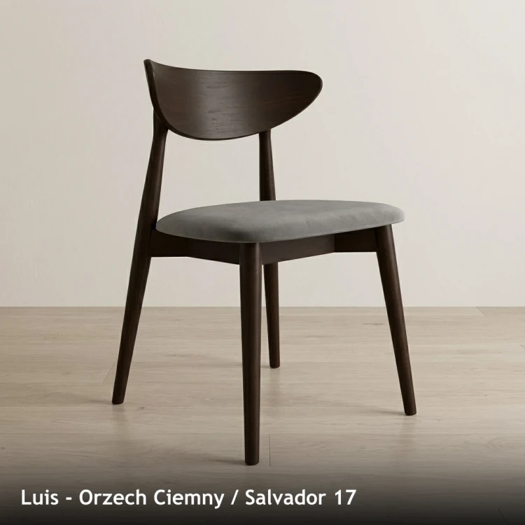 LUIS - stelaż Orzech Ciemny, tkanina Salvador 17