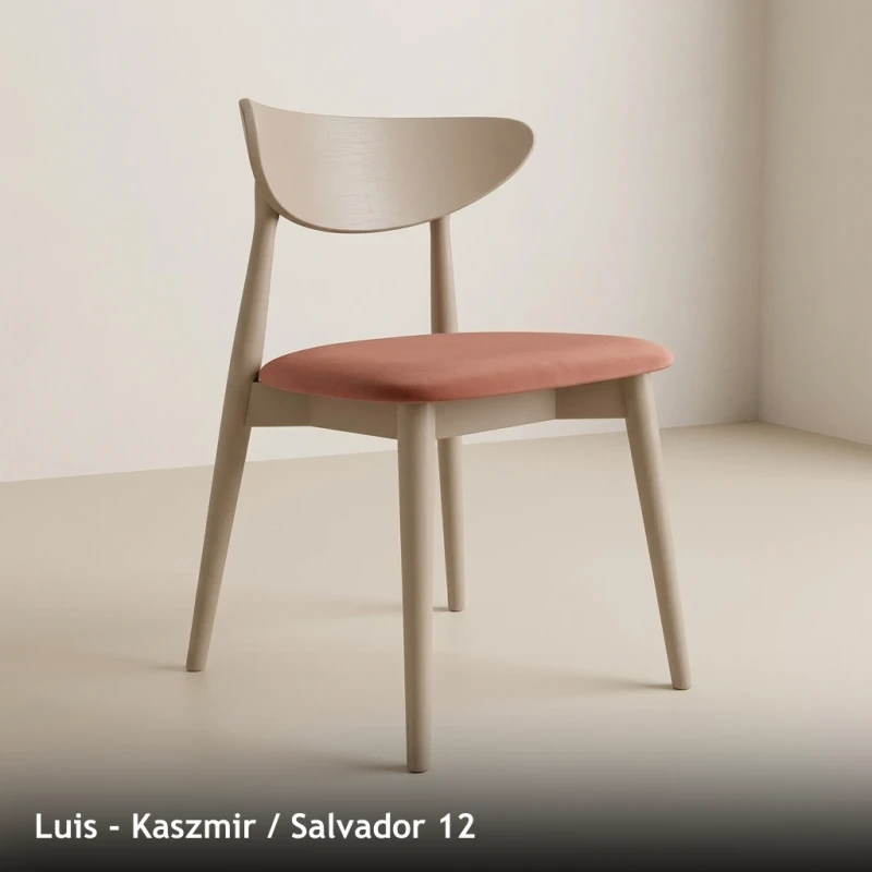 Krzesło drewniane LUIS - Kaszmir, Salvador 12