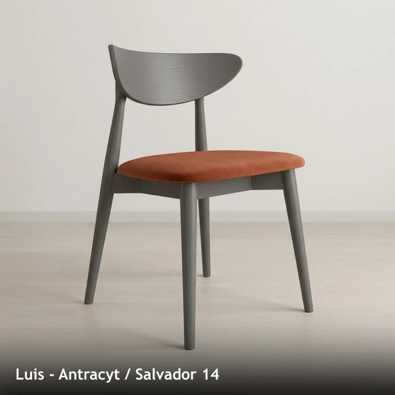 Krzesło drewniane LUIS - Antracyt, Salvador 14