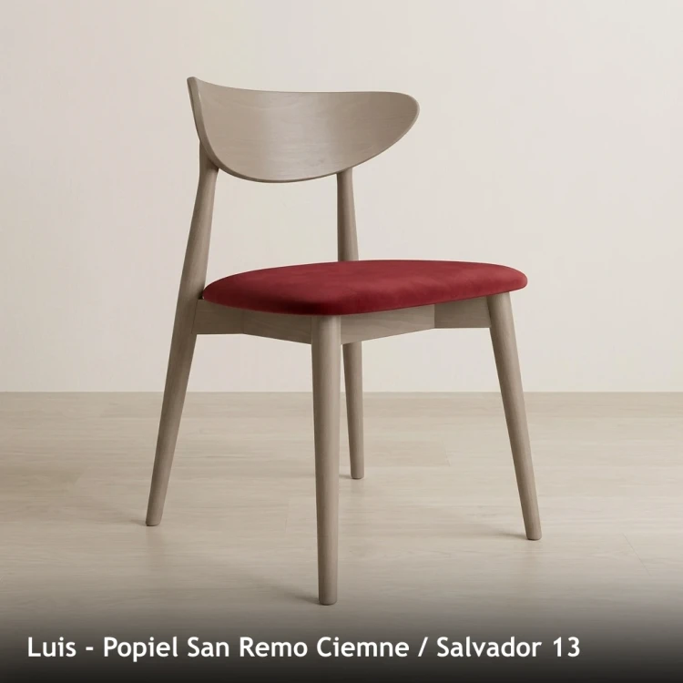 LUIS - stelaż Popiel San Remo Ciemne, tkanina Salvador 13