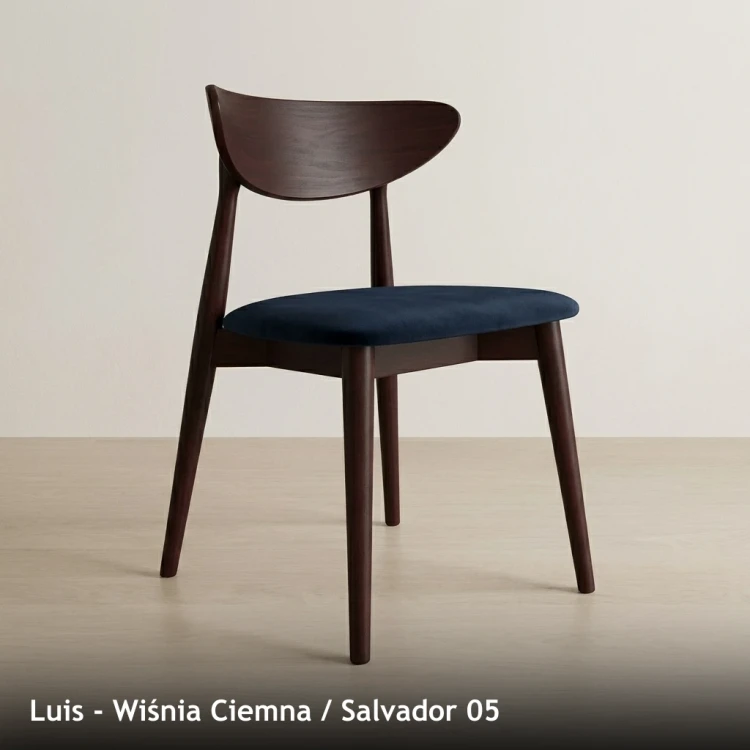 LUIS - stelaż Wiśnia Ciemna, tkanina Salvador 05