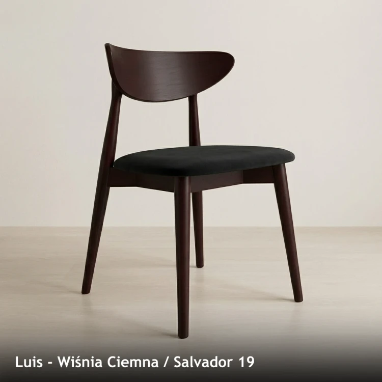 LUIS - stelaż Wiśnia Ciemna, tkanina Salvador 19