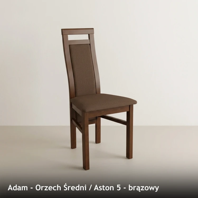 ADAM - stelaż Orzech Średni, tkanina Aston 5, brązowy
