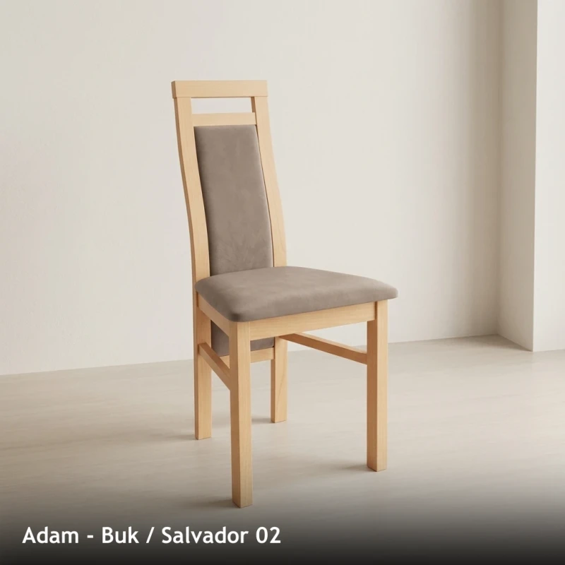 Krzesło tapicerowane ADAM - Buk, Salvador 02